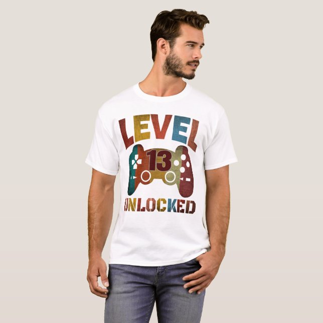 Camiseta NÍVEL 13 DESBLOQUEADO (Frente Completa)
