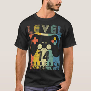 Camiseta Nível 14 14 de jogos incríveis desbloqueados