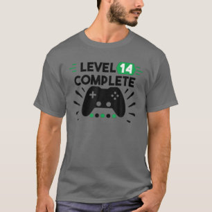Camiseta Nível 14 Consola de Jogos de Tee Complete Video Ga