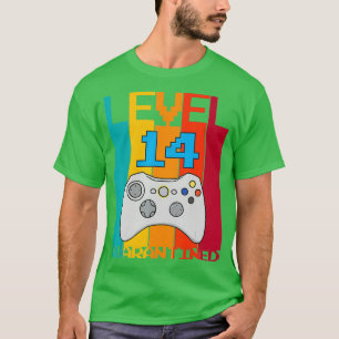 Camiseta Nível 14 - Ponto de quarentena do jogador de vídeo