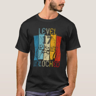 Camiseta Nível 17 Engraçado Jogador de Vídeo Desbloqueado 1