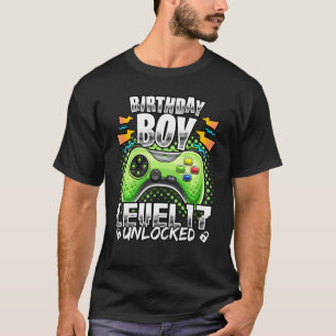 Camiseta Nível 17 Vídeo Retro Retrópico Desbloqueado 17º An