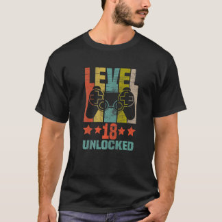 Camiseta Nível 18 Vídeo Gamer 18º Aniversário