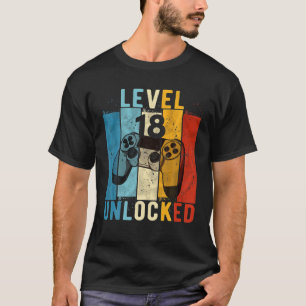 Camiseta Nível 18 Vídeo Gamer 18 Anos 18