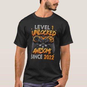Camiseta Nível 1 Desbloqueado Incrível Desde 2022 primeiro