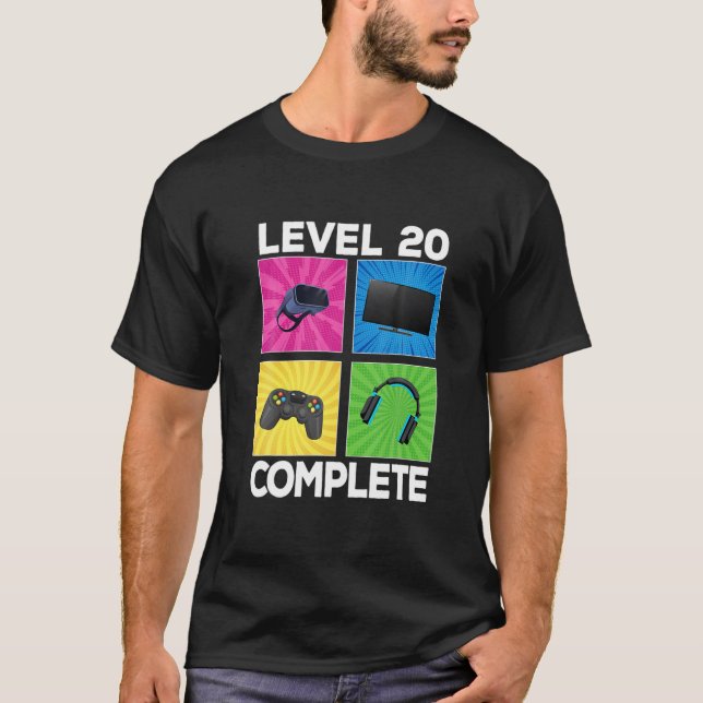 Camiseta Nível 20 Completo Incrível 2002 20 de Jogo Anivers (Frente)