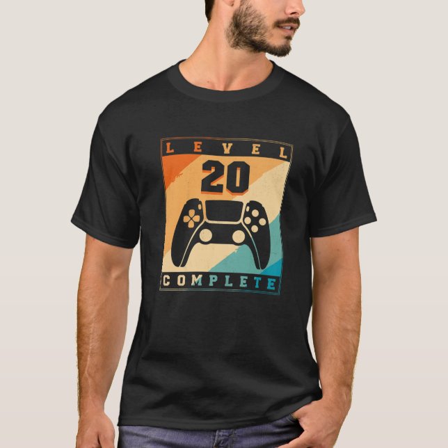 Camiseta Nível 20 desbloqueado (Frente)