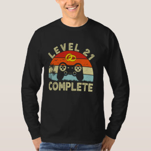 Camiseta Nível 21 Casais Engraçados Completos 21 Anniv De C