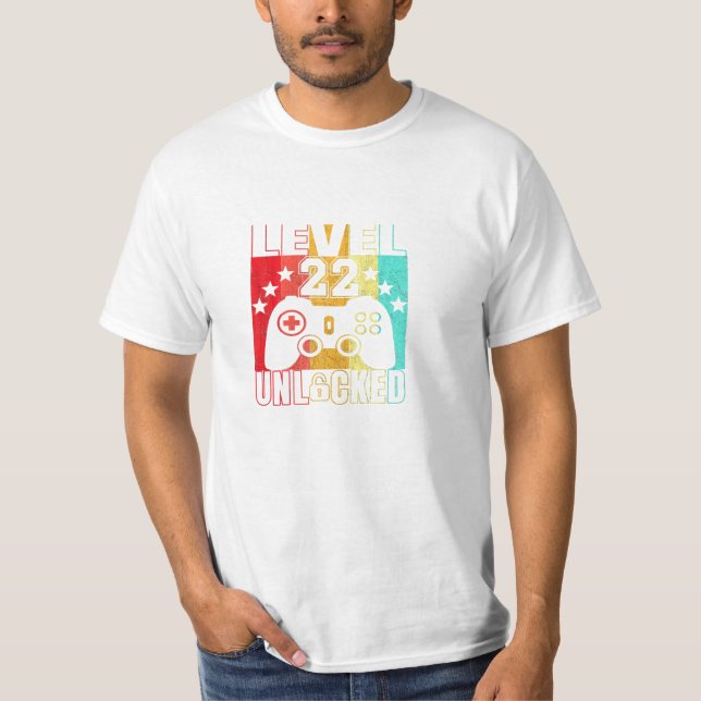 Camiseta Nível 22 BDay Men 22th (Frente)