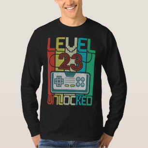 Camiseta Nível 23 Vídeo Gamer 23º Aniversário