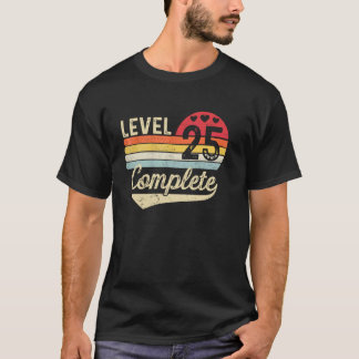 Camiseta Nível 25 Completo Aniversário de 25 Anos de Casame