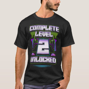 Camiseta Nível 2 completo desbloqueado 2.o anos de idade G