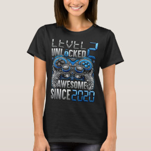 Camiseta Nível 2 Desbloqueado Incrível desde o segundo aniv