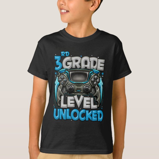 Camiseta Nível 3º Jogo Desbloqueado No 3º Ano De Volta Para (Frente)