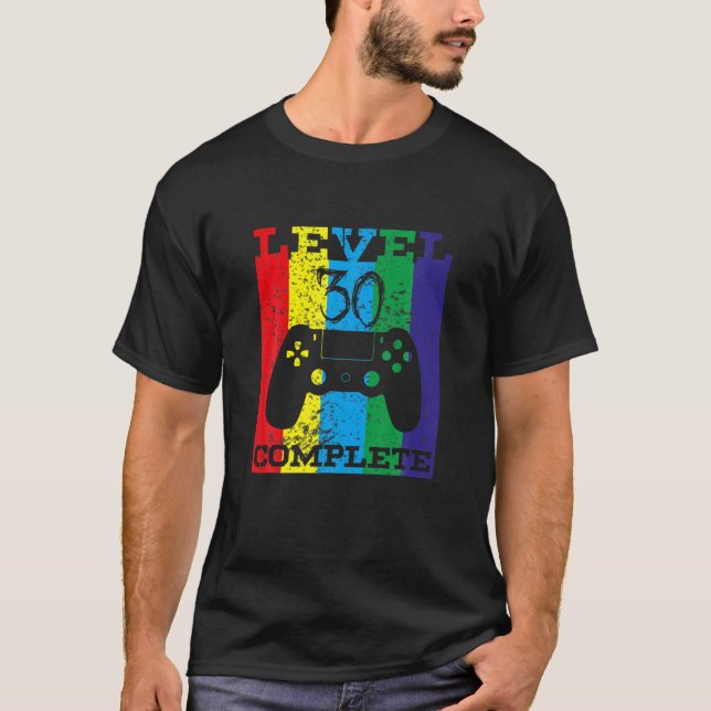 Camiseta Nível 30 Gamamer Games Controller Gift completo 19 (Frente)