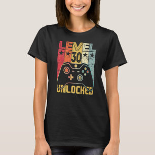 Camiseta Nível 30 - Jogo antigo de aniversário de 30 anos 3