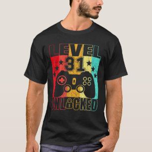 Camiseta Nível 31 Homens 31 Anos Bloqueados 31 Anos 31 Anos
