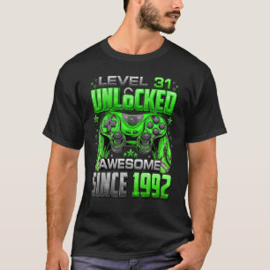 Camiseta Nível 31 Incrível Desde 1992 31º Aniversário