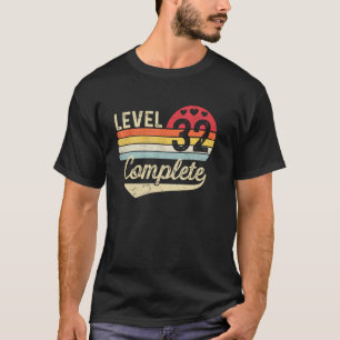 Camiseta Nível 32 Completo 32º Aniversário de Casamento 32