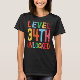 Camiseta Nível 34º Librou 34º Aniversário 34 Anos