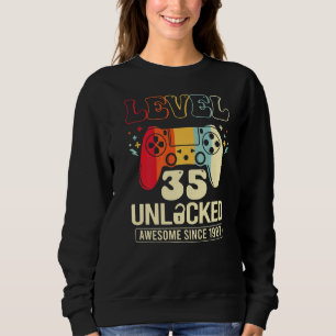 Camiseta Nível 35 Desbloqueado Espetacular Jogo de Vídeo 19