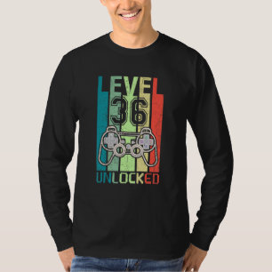 Camiseta Nível 36 Vídeo Gamer 36º Aniversário