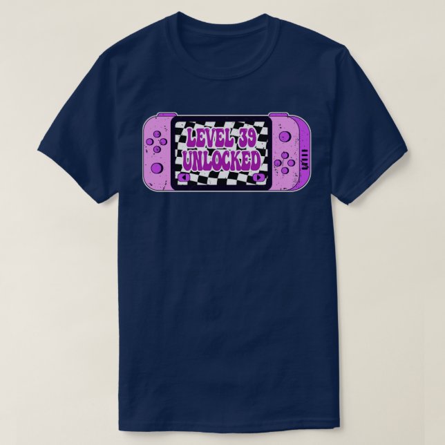 Camiseta Nível 39 desbloqueado (Frente do Design)