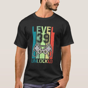 Camiseta Nível 39 Vídeo Gamer 39º Aniversário