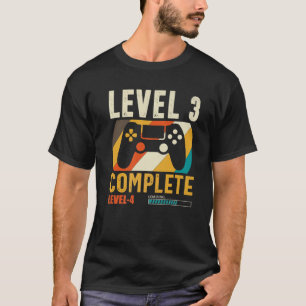 Camiseta Nível 3 Completo De Gamers De Carregamento De Níve