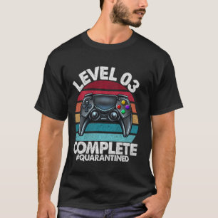 Camiseta Nível 3 Concluído Quarentena Retroativa 3. º An
