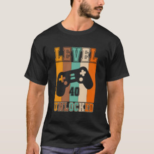 Camiseta Nível 40 Desbloqueado - Edição de Aniversário