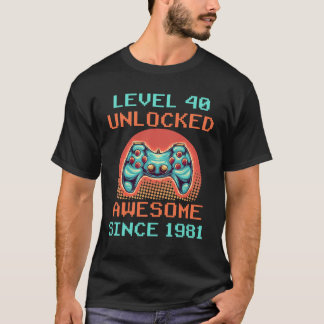 Camiseta Nível 40 Imtravável Fantástico 1981 Vídeo Game 40º