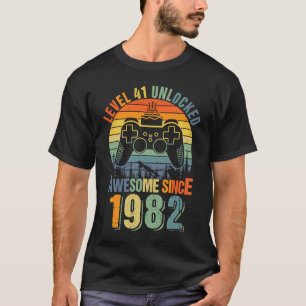 Camiseta Nível 41 Desbloqueado 41ruas Aniversário Gamer 198