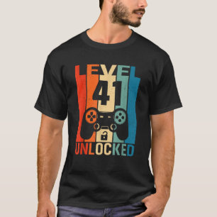 Camiseta Nível 41 Vídeo Gamer 41rua Birthday Vintag