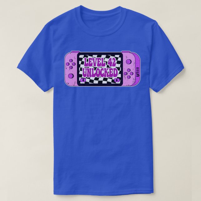 Camiseta Nível 42 desbloqueado (Frente do Design)