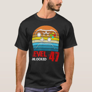 Camiseta Nível 47 Vídeo Gamer 47th Birthday Men W