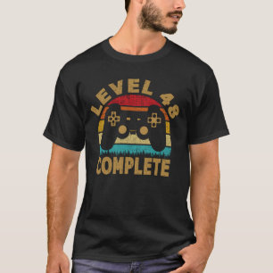 Camiseta Nível 48 Completo 48º Aniversário do Jogador de