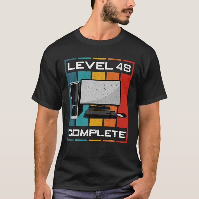 Camiseta Nível 48 Completo I 48º Aniversário De Jogos (Frente)