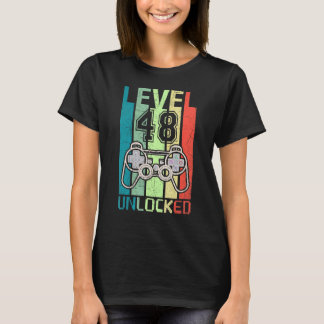 Camiseta Nível 48 Vídeo Gamer 48º Aniversário