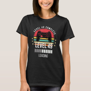 Camiseta Nível 48 Vintage de Aniversário completo Gam de Ní