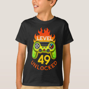 Camiseta Nível 49 Desbloqueado Videogamer Nascido Em 1972 4