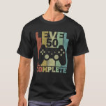 Camiseta Nível 50 Completar 50 Anos Presente De Aniversário<br><div class="desc">Nível 50 Completar 50 Anos Presente de Aniversário para Homens e Mulheres</div>