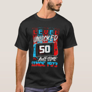Camiseta Nível 50 Desbloqueado Espetacular Jogo de Vídeo 19