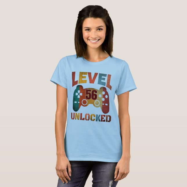 Camiseta NÍVEL 56 DESBLOQUEADO (Frente Completa)