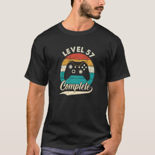Camiseta Nível 57 Completo 57º Aniversário De Casamento Par
