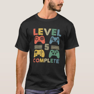 Camiseta Nível 5 5 de Vintage Aniversário V