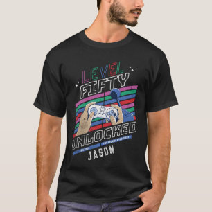 Camiseta Nível 5 - Ano do Jogador Retro Desbloqueado