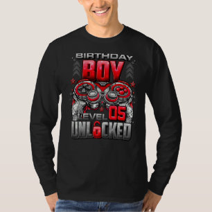 Camiseta Nível 5 Desbloqueado Incrível Desde 2017 5 Birthda