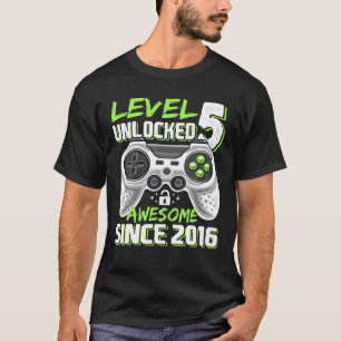 Camiseta Nível 5 - Nascimento do 5 do Jogo de Vídeo 2016 De