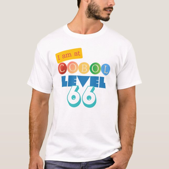 Camiseta Nível 66 de Programação Cobol (Frente)